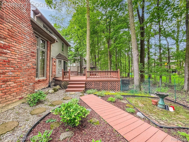 38836 Westchester Ln, Northville, MI 48167 - view of yard with a deck