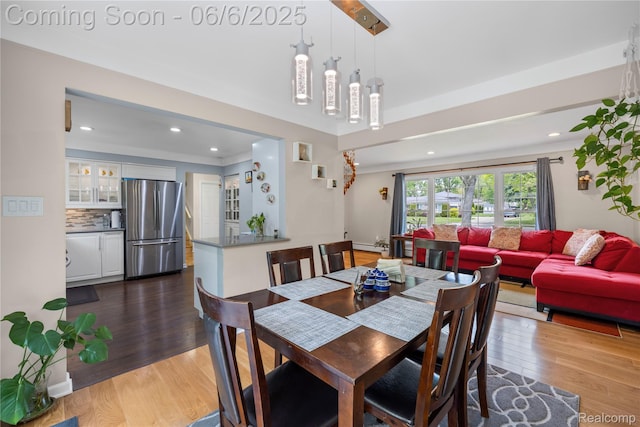 4118 Cherrywood Dr, Troy, MI 48098 - dining area featuring wood finished floors and recessed lighting