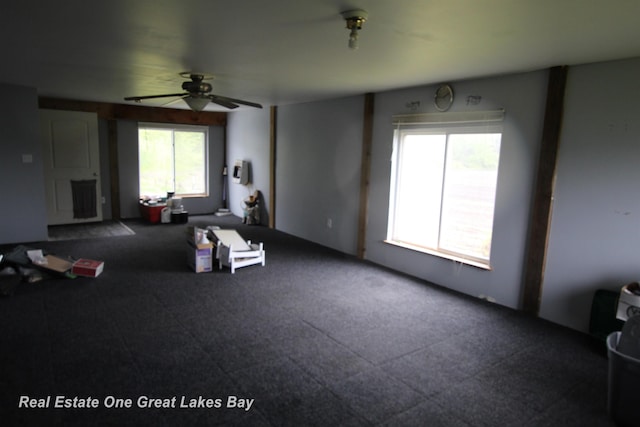 4141 Sagatoo Rd, Standish, MI 48658 - living area featuring ceiling fan