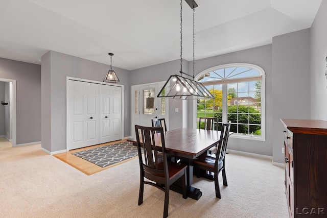 3079 Windmill Ct, Adrian, MI 49221 - dining room featuring light carpet and baseboards