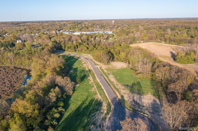 4075 Metamora Rdg, Metamora, MI 48455 - aerial overview of property's location featuring a heavily wooded area