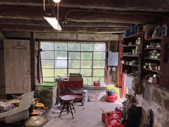 10827 N 12th St, Plainwell, MI 49080 - below grade area featuring electric panel