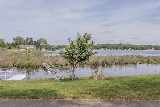 10303 Walnut Dr, Three Rivers, MI 49093 - water view featuring a boat dock
