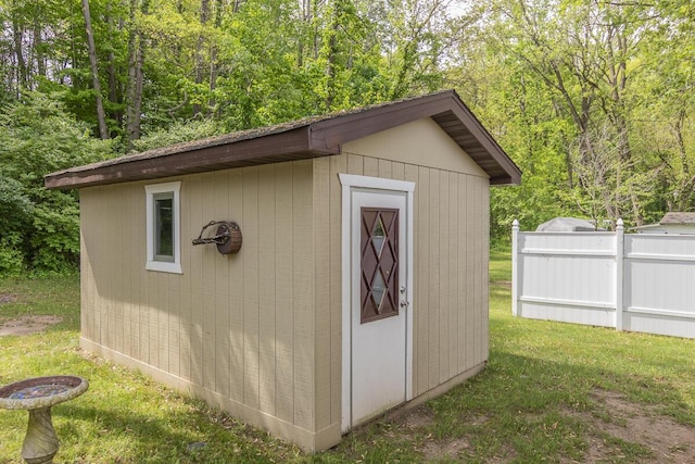 10303 Walnut Dr, Three Rivers, MI 49093 - view of shed with a view of trees