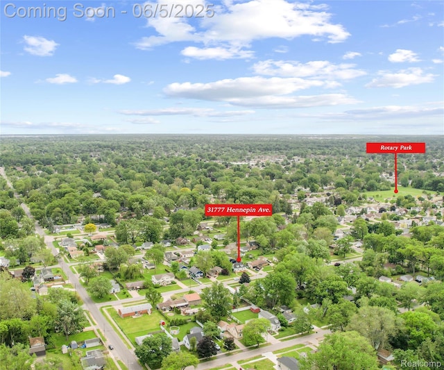 31777 Hennepin St, Garden City, MI 48135 - aerial view of a forest