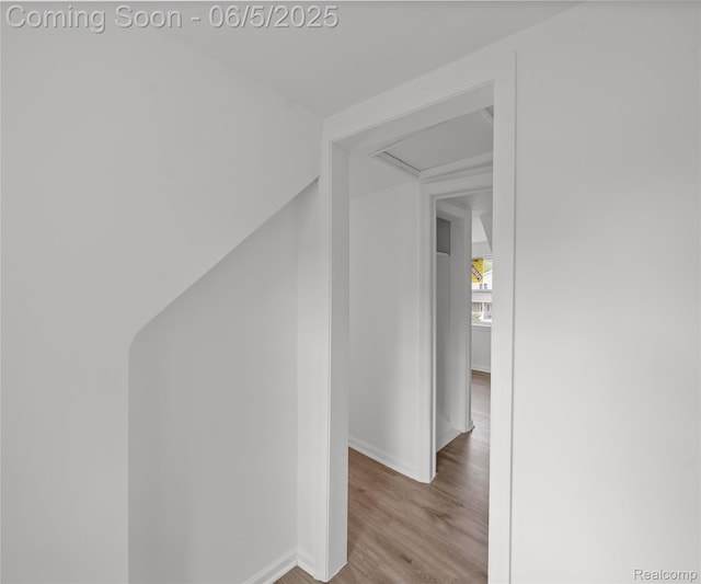 31777 Hennepin St, Garden City, MI 48135 - hallway featuring baseboards and wood finished floors