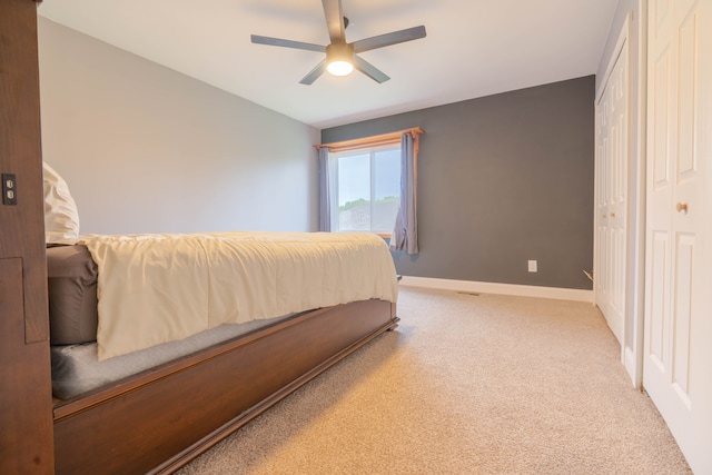 14607 Stratford, Shelby Twp, MI 48315 - carpeted bedroom with baseboards and a ceiling fan