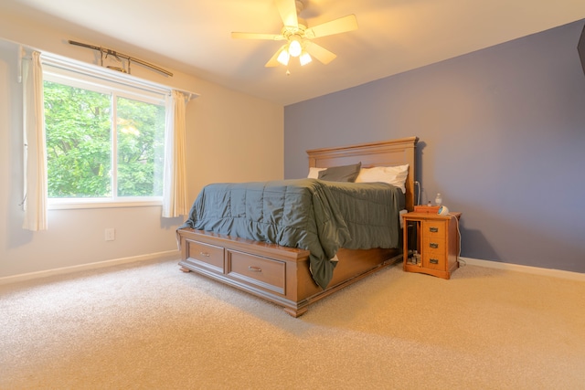 14607 Stratford, Shelby Twp, MI 48315 - carpeted bedroom with baseboards and a ceiling fan