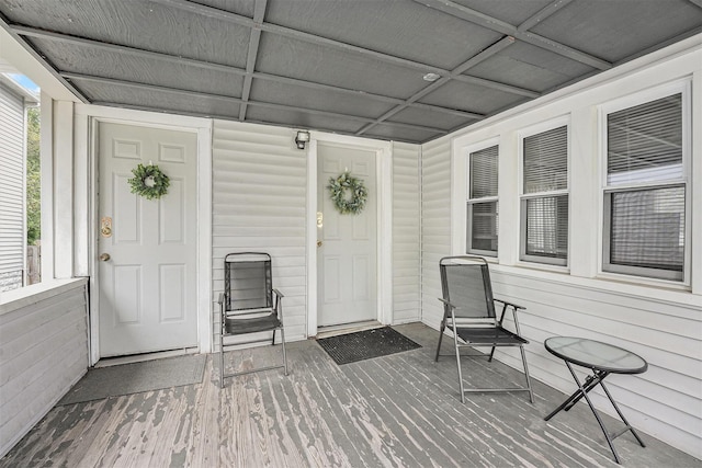 1107 11th St NW, Grand Rapids, MI 49504 - doorway to property featuring a wooden deck