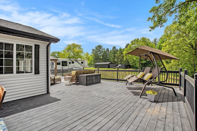1134 Oak Grove Park, Union City, MI 49094 - view of wooden deck