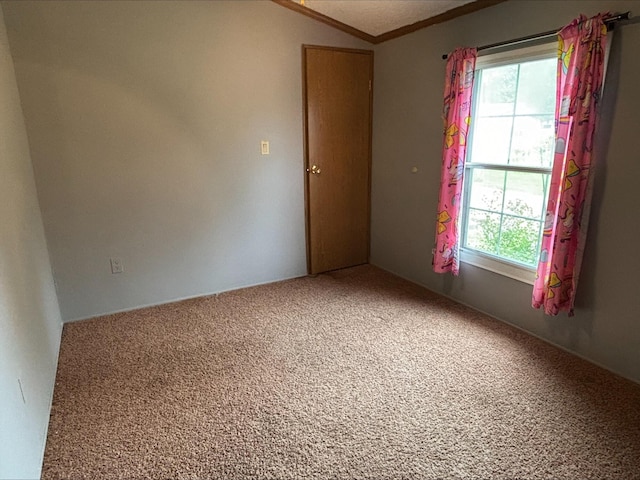 815 Hyatt St, Eaton Rapids, MI 48827 - carpeted spare room featuring healthy amount of natural light, crown molding, and lofted ceiling