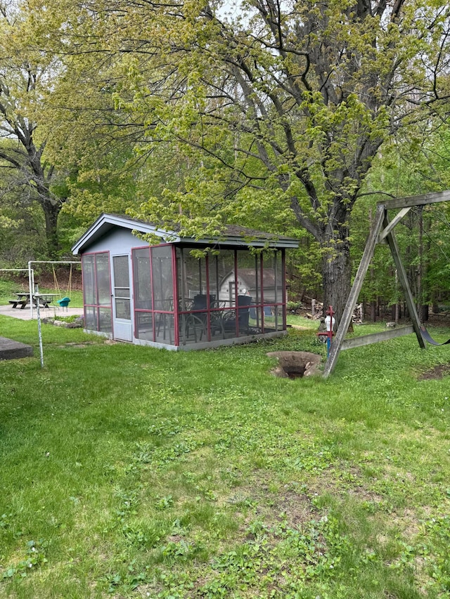 3104 Chippewa Hwy, Manistee, MI 49660 - view of green lawn