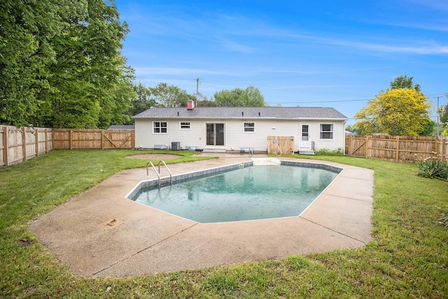 1246 Chalmers Dr, Battle Creek, MI 49015 - rear view of property featuring a gate, a chimney, and a patio area