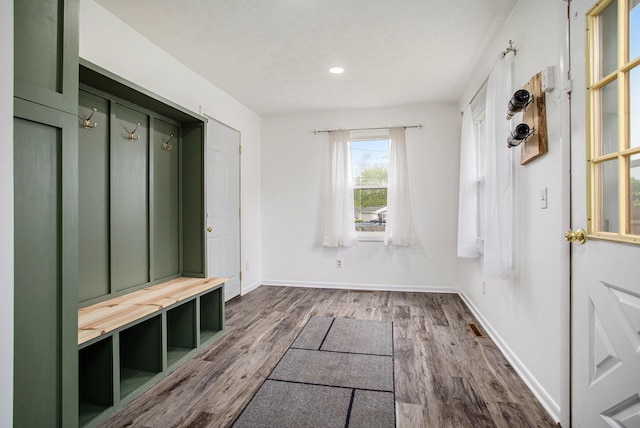 1246 Chalmers Dr, Battle Creek, MI 49015 - mudroom featuring wood finished floors and baseboards