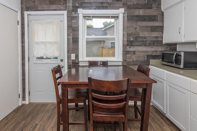 455 N Centre St, Schoolcraft, MI 49087 - dining space featuring dark wood-style flooring