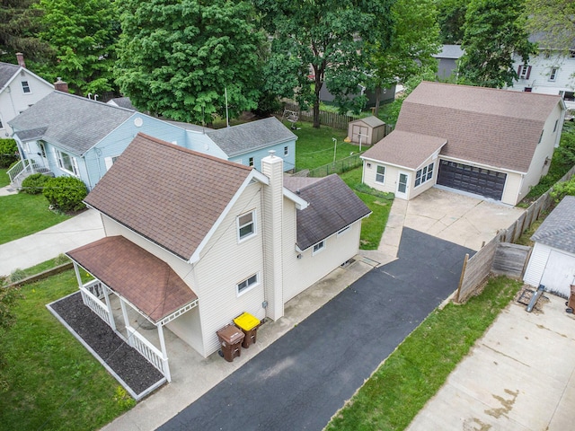 329 N Liberty St, Marshall, MI 49068 - aerial view of residential area