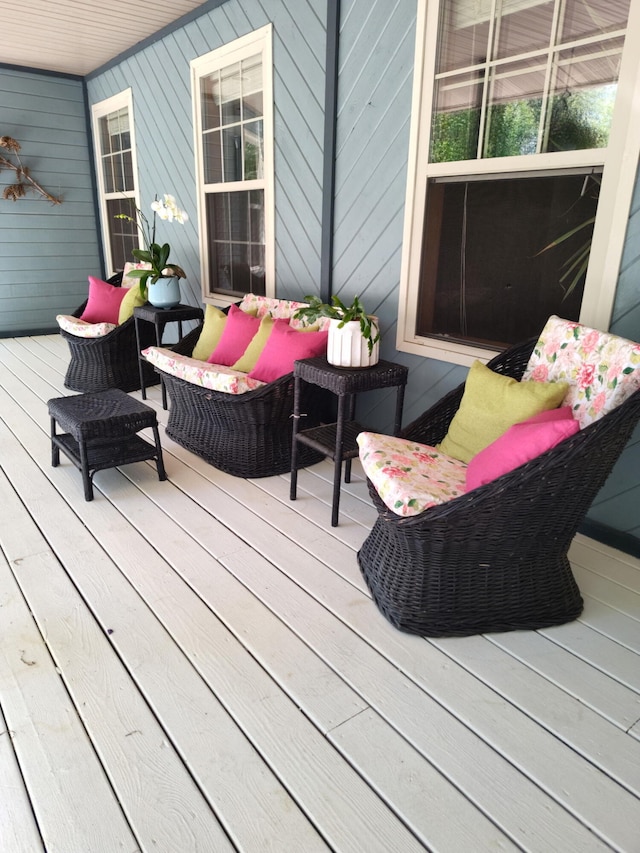 308 N Brooks Rd, Muskegon, MI 49442 - deck featuring an outdoor hangout area