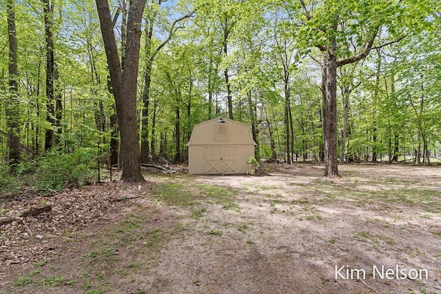 5203 Nestrom Rd, Whitehall, MI 49461 - view of yard featuring an outbuilding and a barn