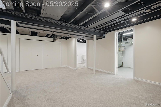 4412 Cooper Ave, Royal Oak, MI 48073 - finished basement featuring carpet flooring and baseboards
