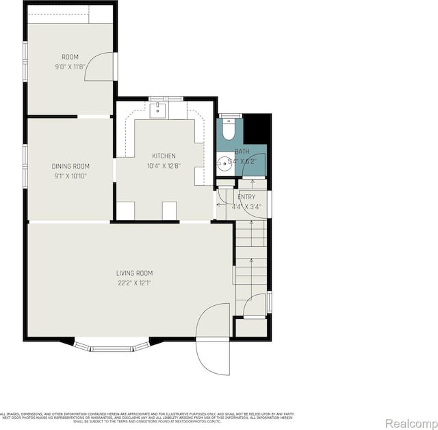 2952 Clement St, Flint, MI 48504 - property floor plan