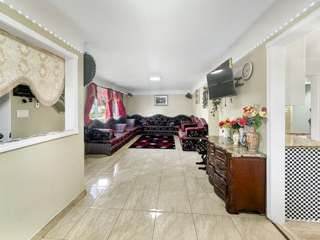14735 College Ave, Allen Park, MI 48101 - living room featuring light tile patterned flooring