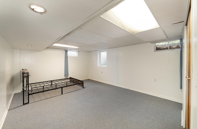 812 W Center, Alma, MI 48880 - basement featuring carpet and baseboards