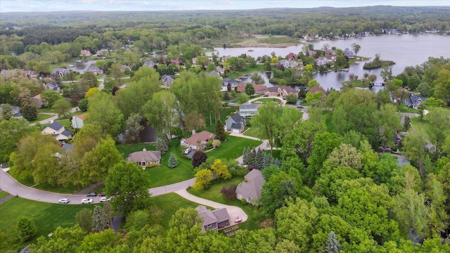 3172 Shadow Brook Ln, Pinckney, MI 48169 - aerial view of property's location with a heavily wooded area, a nearby body of water, and nearby suburban area