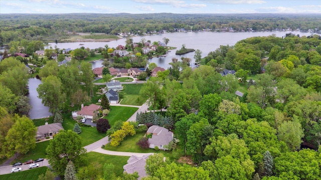 3172 Shadow Brook Ln, Pinckney, MI 48169 - view of property location featuring a large body of water, a forest, and nearby suburban area