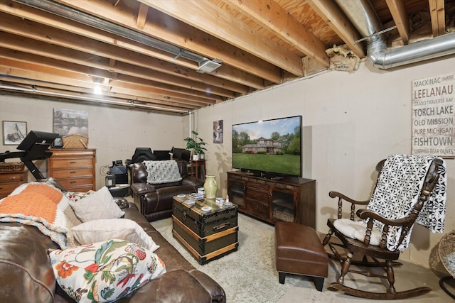 3172 Shadow Brook Ln, Pinckney, MI 48169 - living room with concrete floors
