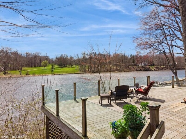 2942 White Oaks Ln, Buchanan, MI 49107 - dock featuring a water view