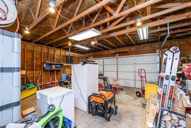 1402 Niles Buchanan Rd, Niles, MI 49120 - garage with fridge