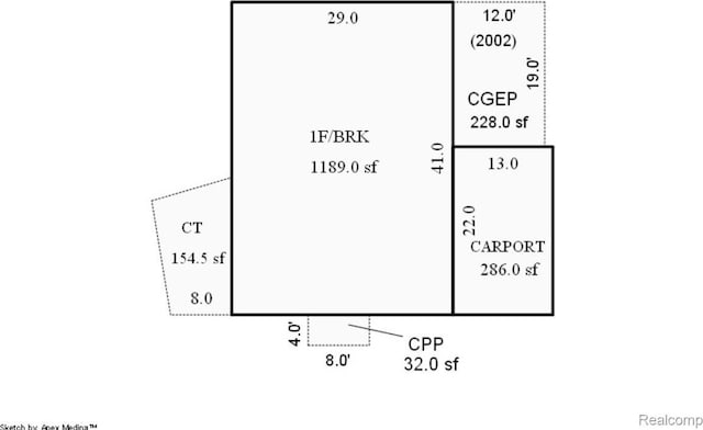 29748 Chelmsford Rd, Southfield, MI 48076 - floor plan / room layout