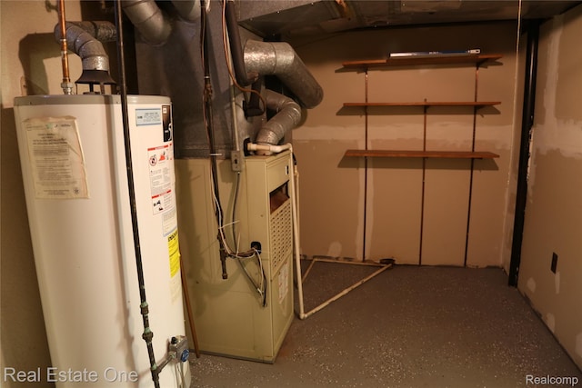 18675 Webster Ave, Southfield, MI 48076 - utility room with gas water heater