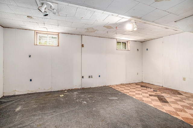 176 N Union St, Battle Creek, MI 49017 - below grade area with tile patterned floors