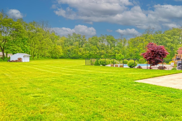 6573 Sweet Clover Hills Dr, Jonesville, MI 49250 - view of yard featuring an outbuilding