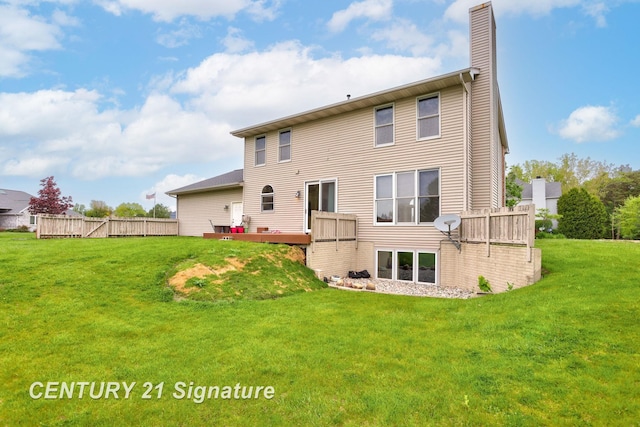 3803 Prairie Creek St, Saginaw, MI 48603 - rear view of house with a chimney