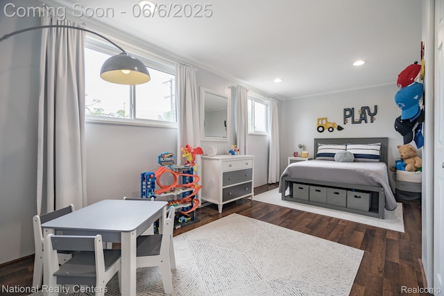 1395 Aline Dr, Grosse Pointe Woods, MI 48236 - bedroom featuring dark wood finished floors and recessed lighting