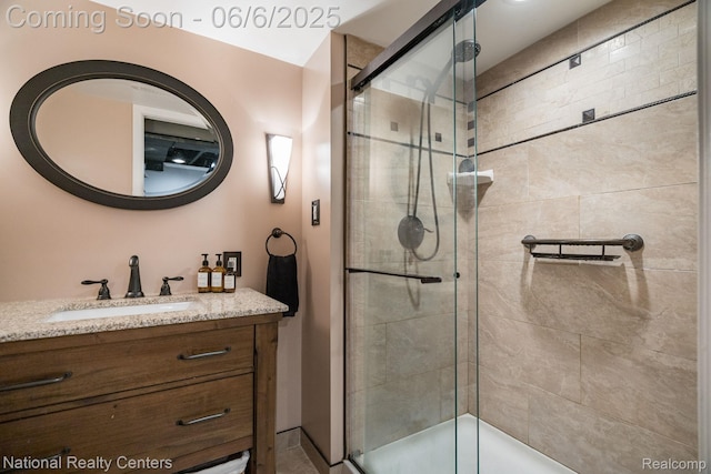 1395 Aline Dr, Grosse Pointe Woods, MI 48236 - bathroom with a stall shower and vanity