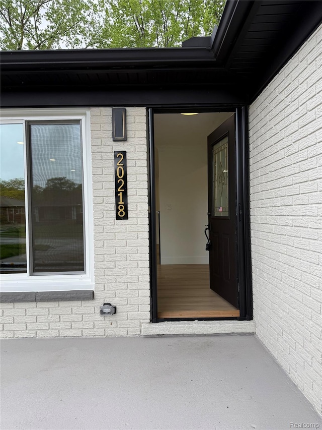 20218 Chalon St, Saint Clair Shores, MI 48080 - entrance to property featuring brick siding