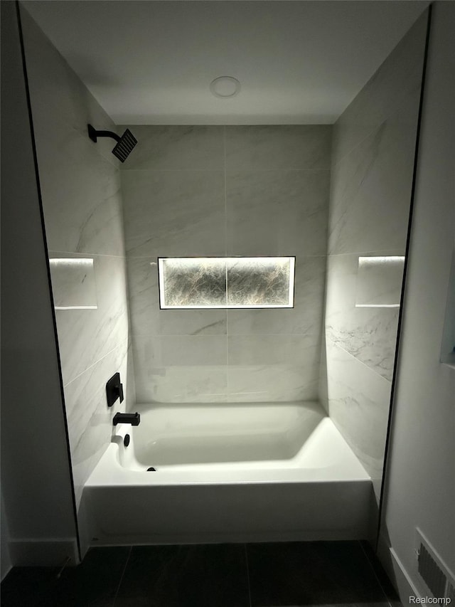 20218 Chalon St, Saint Clair Shores, MI 48080 - full bath with tile patterned flooring and shower / bathtub combination