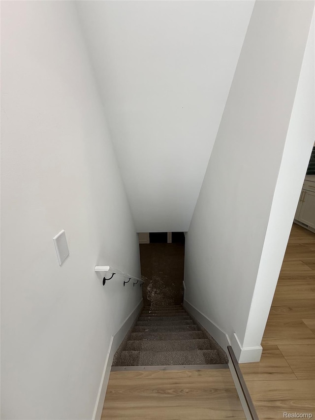 20218 Chalon St, Saint Clair Shores, MI 48080 - stairway with wood finished floors and baseboards
