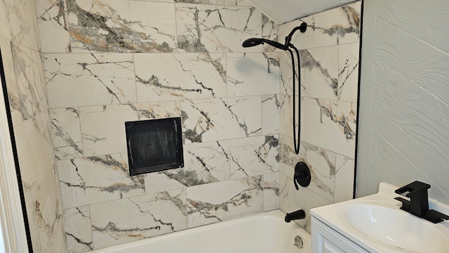 15465 Murray Hl, Detroit, MI 48227 - bathroom featuring shower / tub combination and vanity
