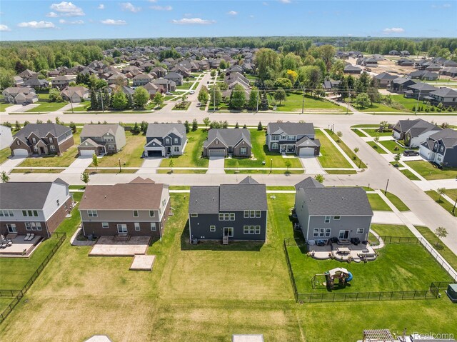 24603 Beach Dr, Macomb, MI 48042 - aerial view of residential area
