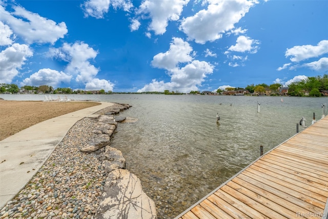 3553 Port Cove Dr Unit 39, Waterford, MI 48328 - dock with a water view