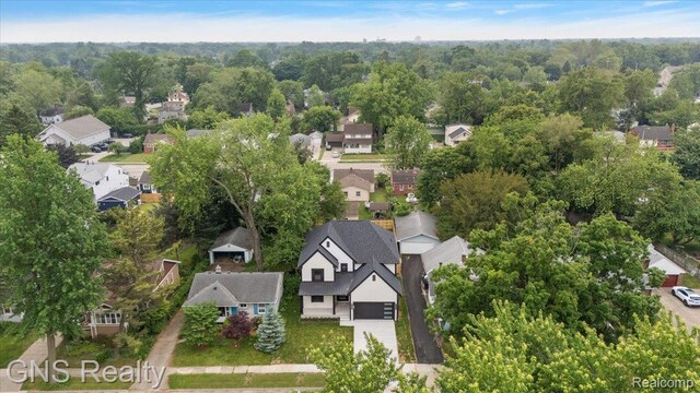 206 E Windemere Ave, Royal Oak, MI 48073 - aerial perspective of suburban area