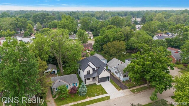 206 E Windemere Ave, Royal Oak, MI 48073 - aerial perspective of suburban area