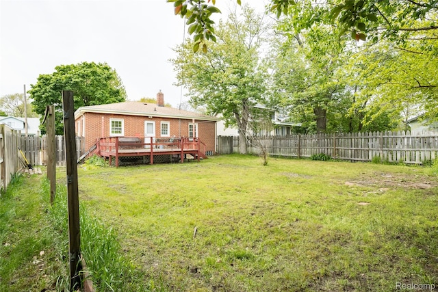 2028 9th St, Port Huron, MI 48060 - view of yard with a deck