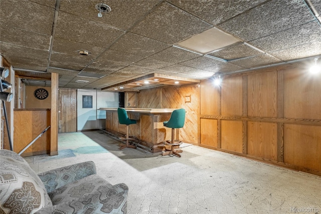2028 9th St, Port Huron, MI 48060 - indoor dry bar featuring wood walls