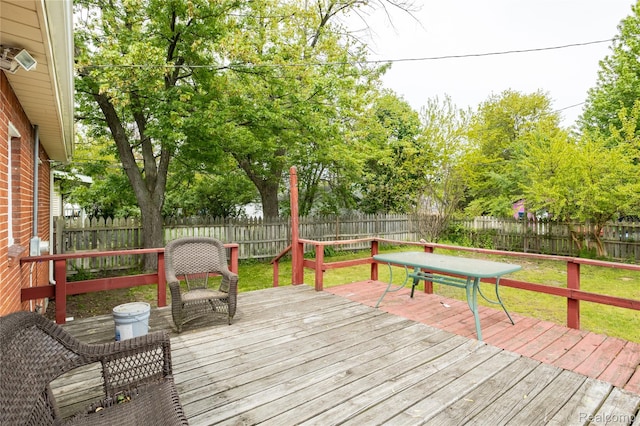 2028 9th St, Port Huron, MI 48060 - view of wooden terrace