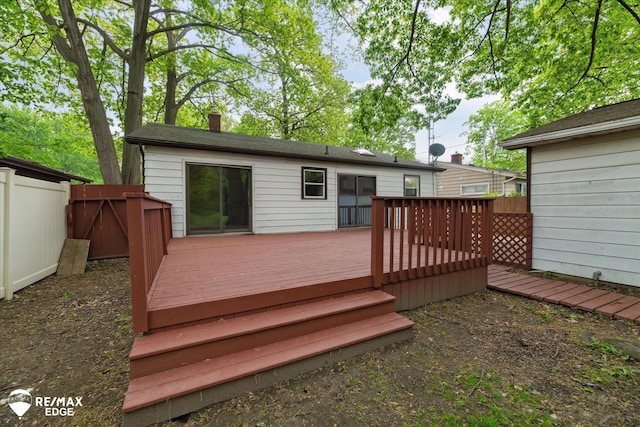 3825 Craig Dr, Flint, MI 48506 - view of wooden terrace